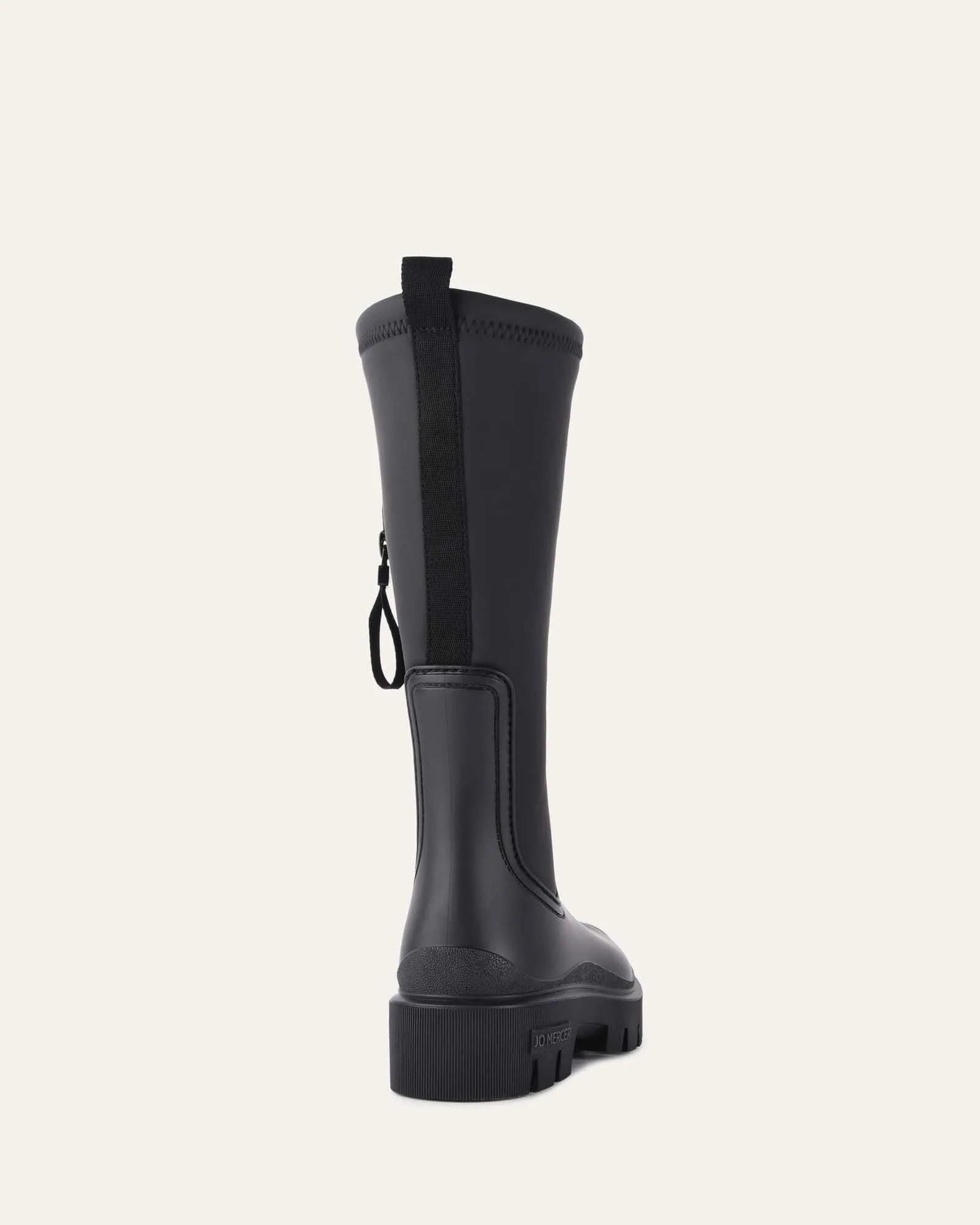 MINK CALF BOOTS BLACK RUBBER