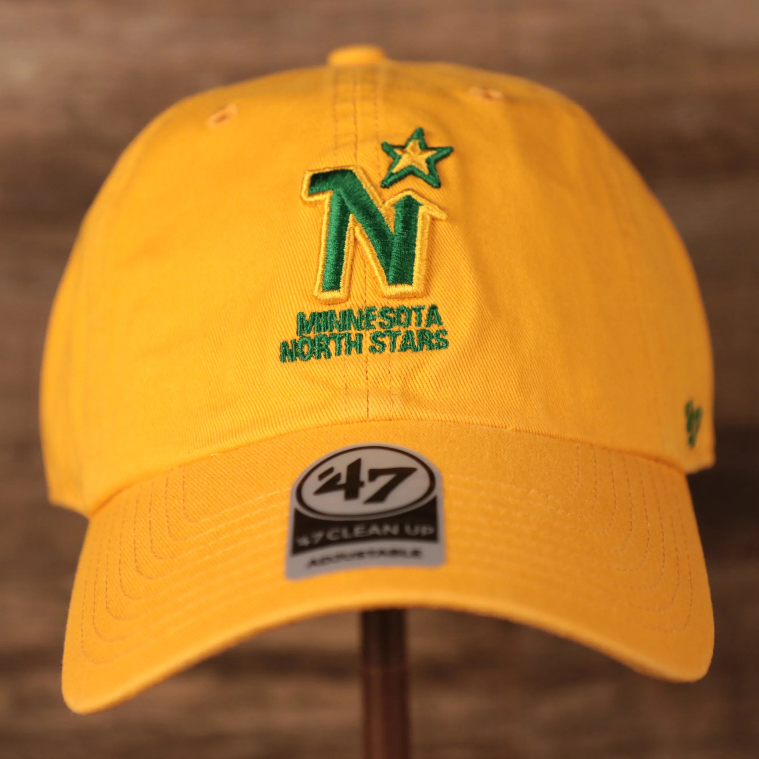 Minnesota North Stars Yellow Adjustable Retro Dad Hat