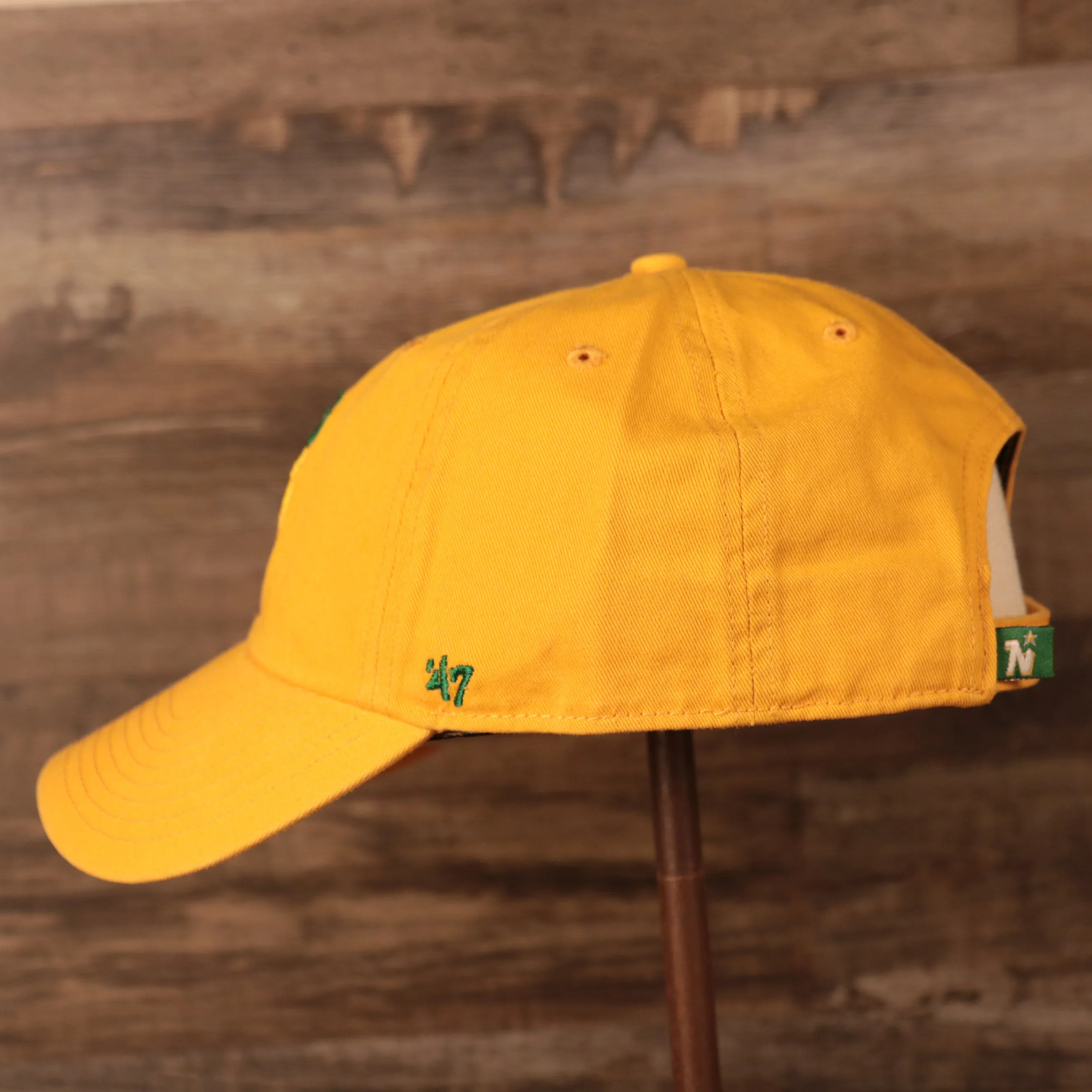 Minnesota North Stars Yellow Adjustable Retro Dad Hat