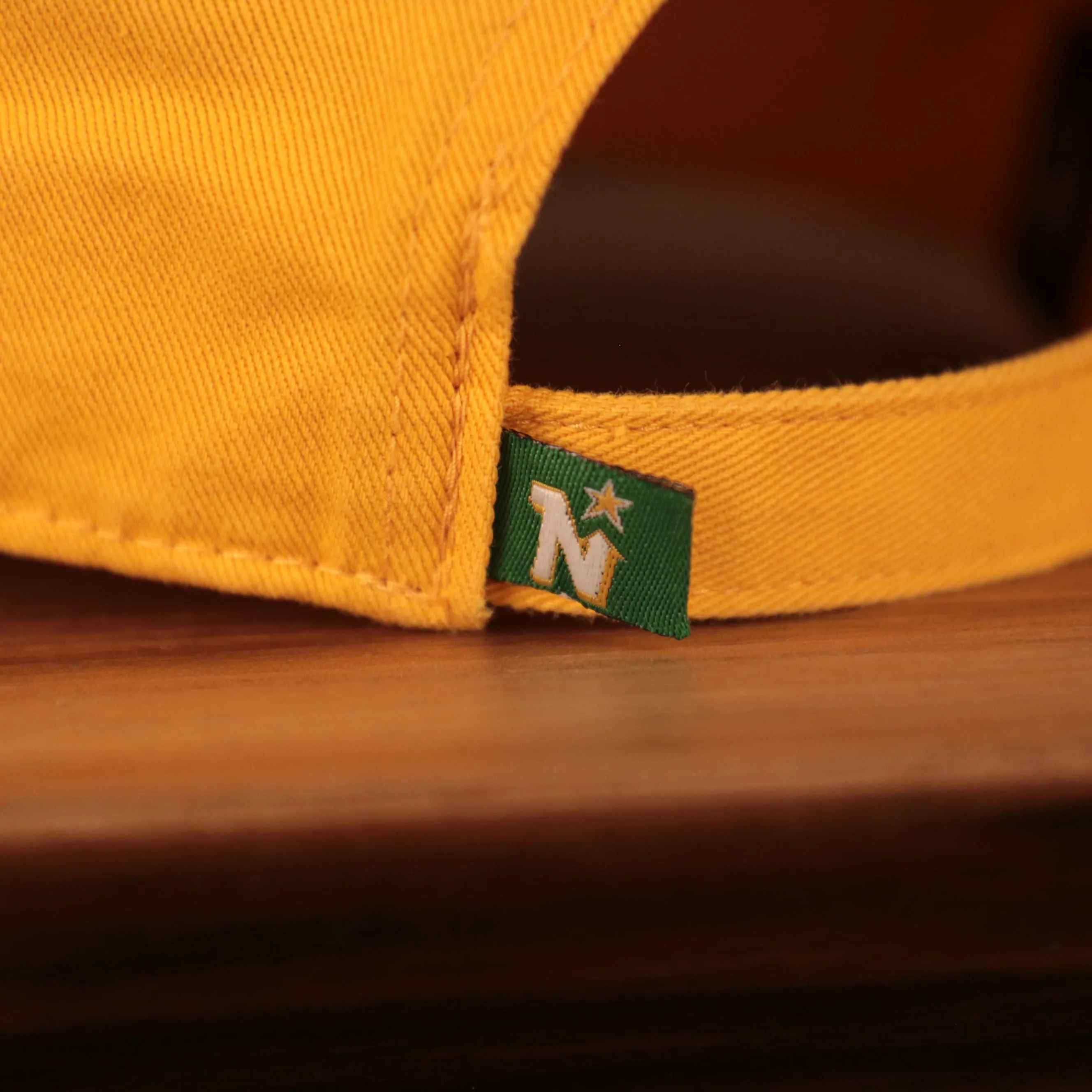 Minnesota North Stars Yellow Adjustable Retro Dad Hat