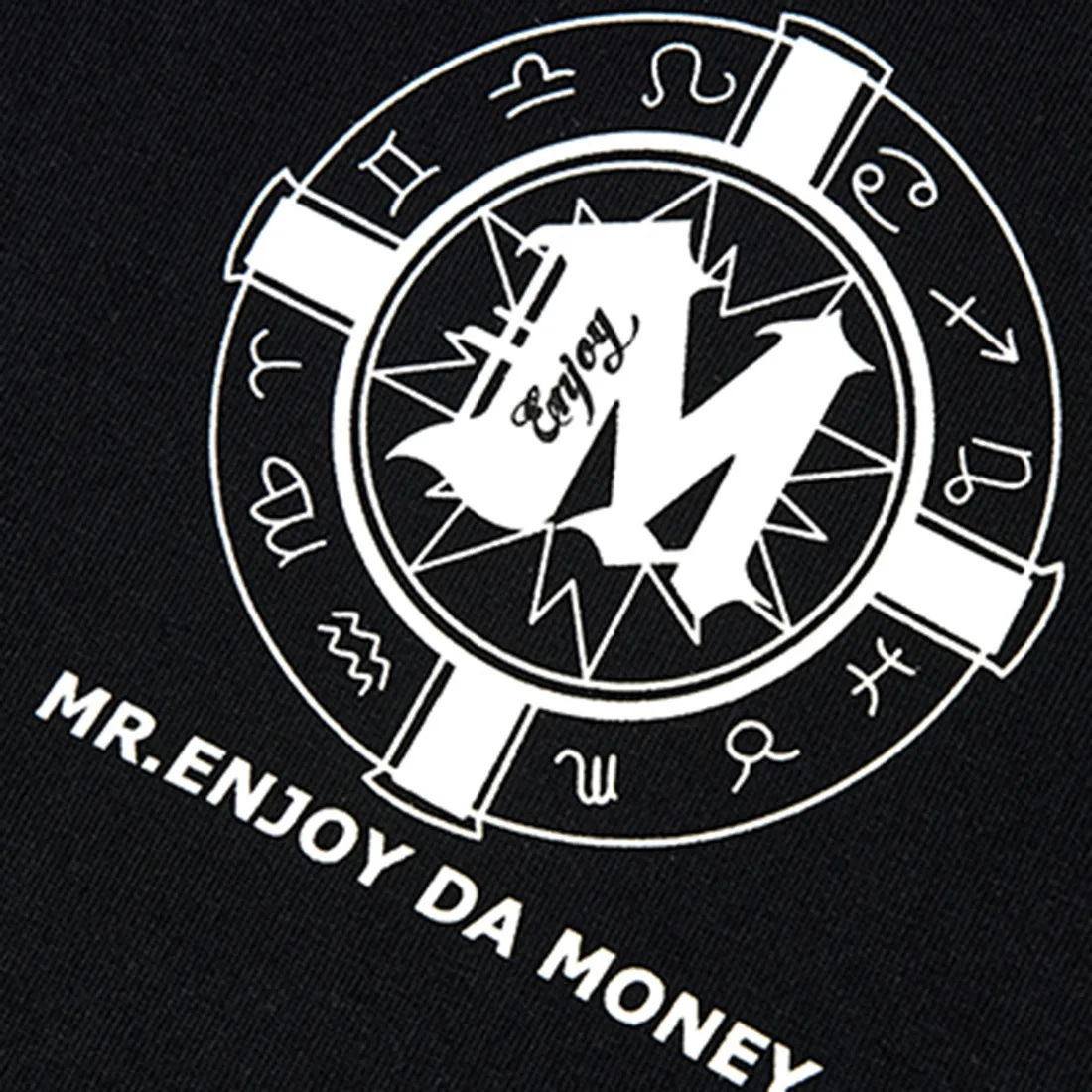 MR. ENJOY DA MONEY  |Crew Neck Unisex Street Style Cotton Short Sleeves Logo