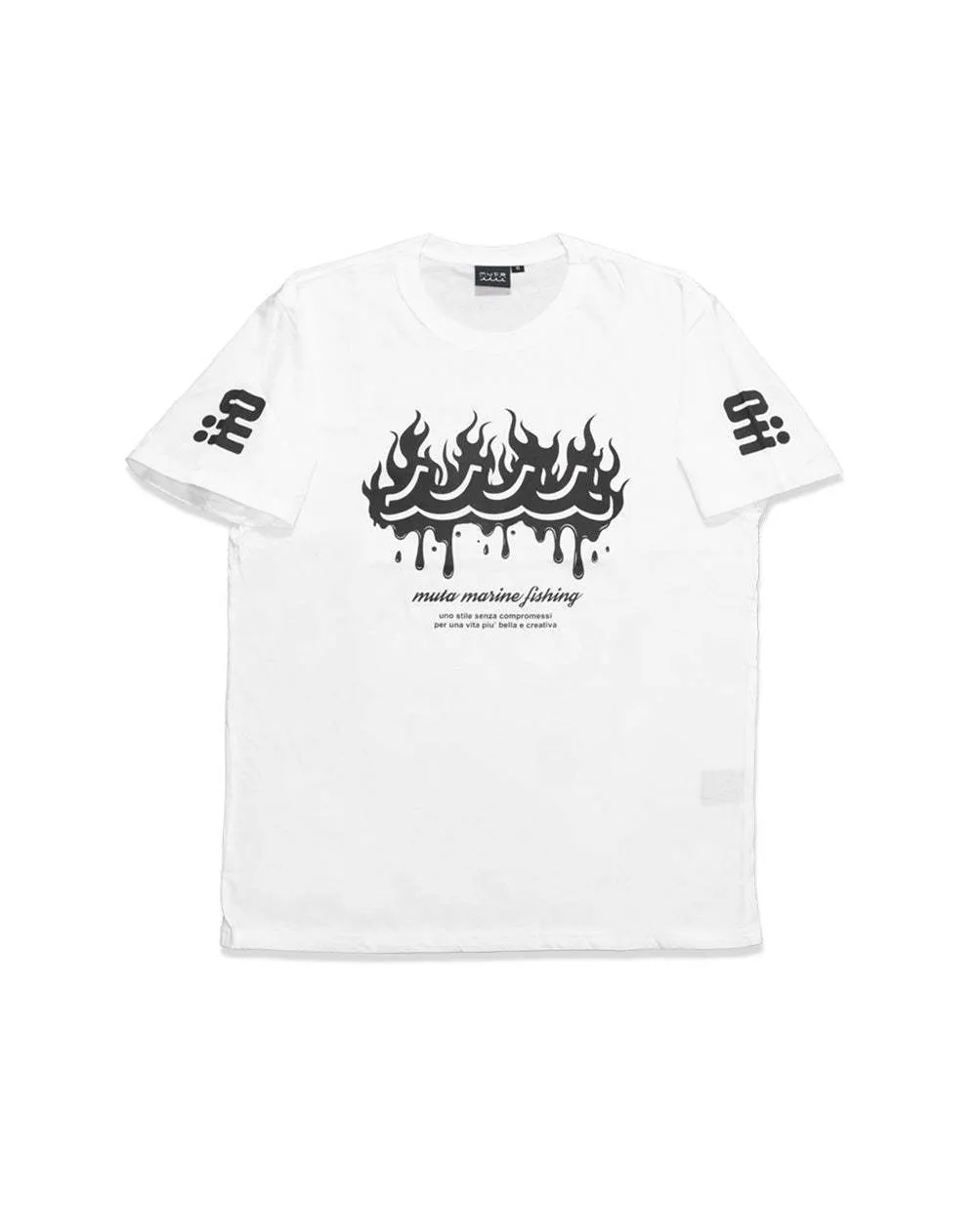 muta  |Crew Neck Unisex Street Style Plain Cotton Short Sleeves