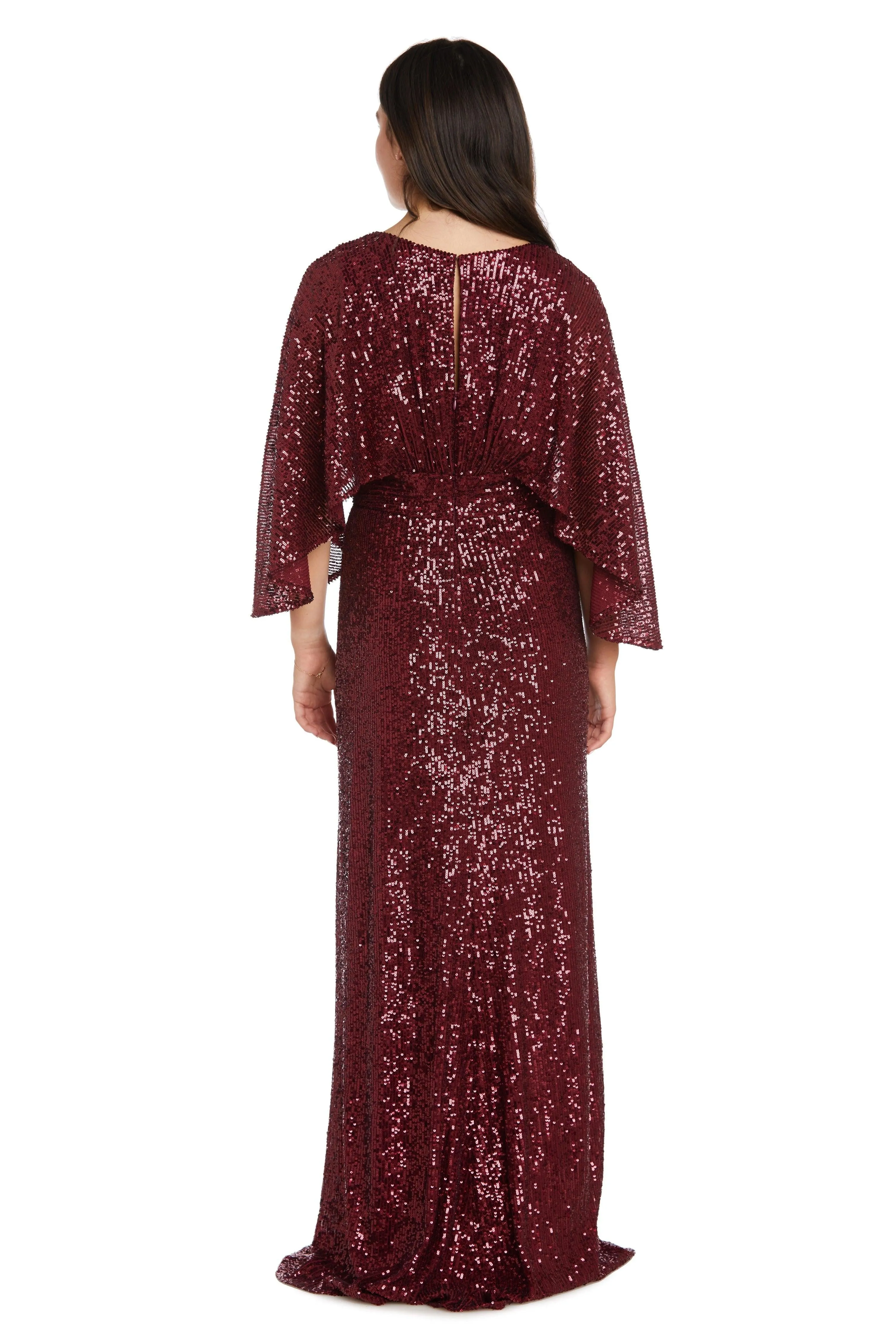 Nightway Long Sleeve Formal Evening Gown 22169