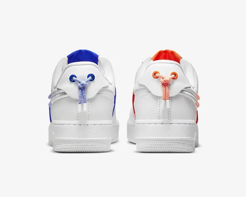 Nike Air Force 1 Low 07 LX White Safety Orange Blue DH4408-100