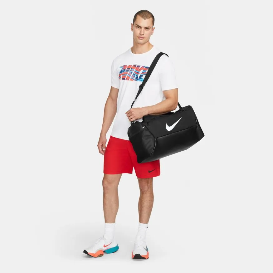 NIKE BRASILIA 9.5 TRAINING BLACK DUFFEL BAG (SMALL, 41L)