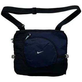 Nike Cross Body Bag Black Navy Unisex Cross Body Bag Sustainable OneSize Vintage y2k | Second Wave Vintage