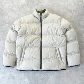 Nike RARE 2000s reversible down fill puffer jacket (L)