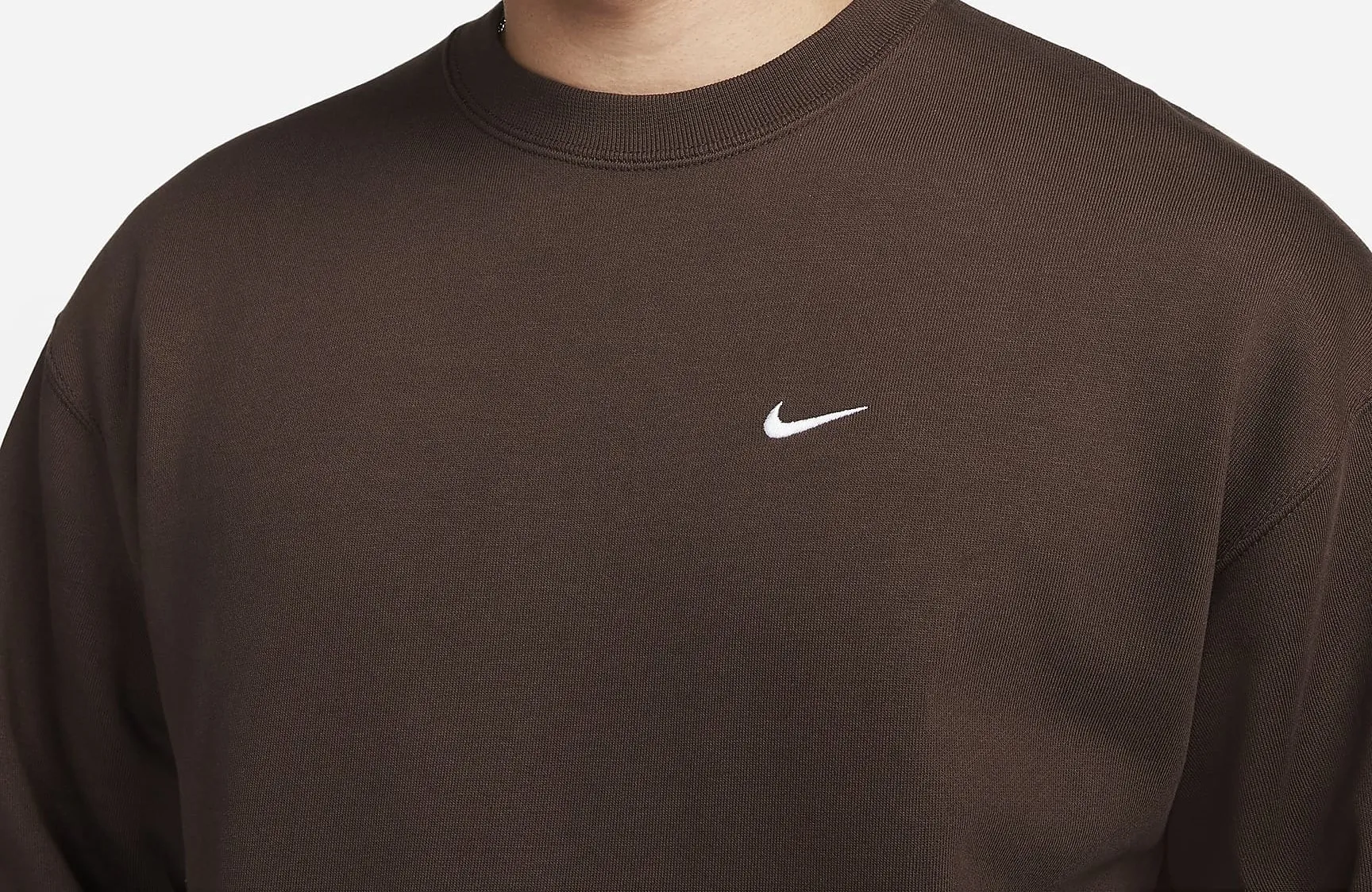 Nike  |Unisex Sweat Blended Fabrics Street Style U-Neck Plain