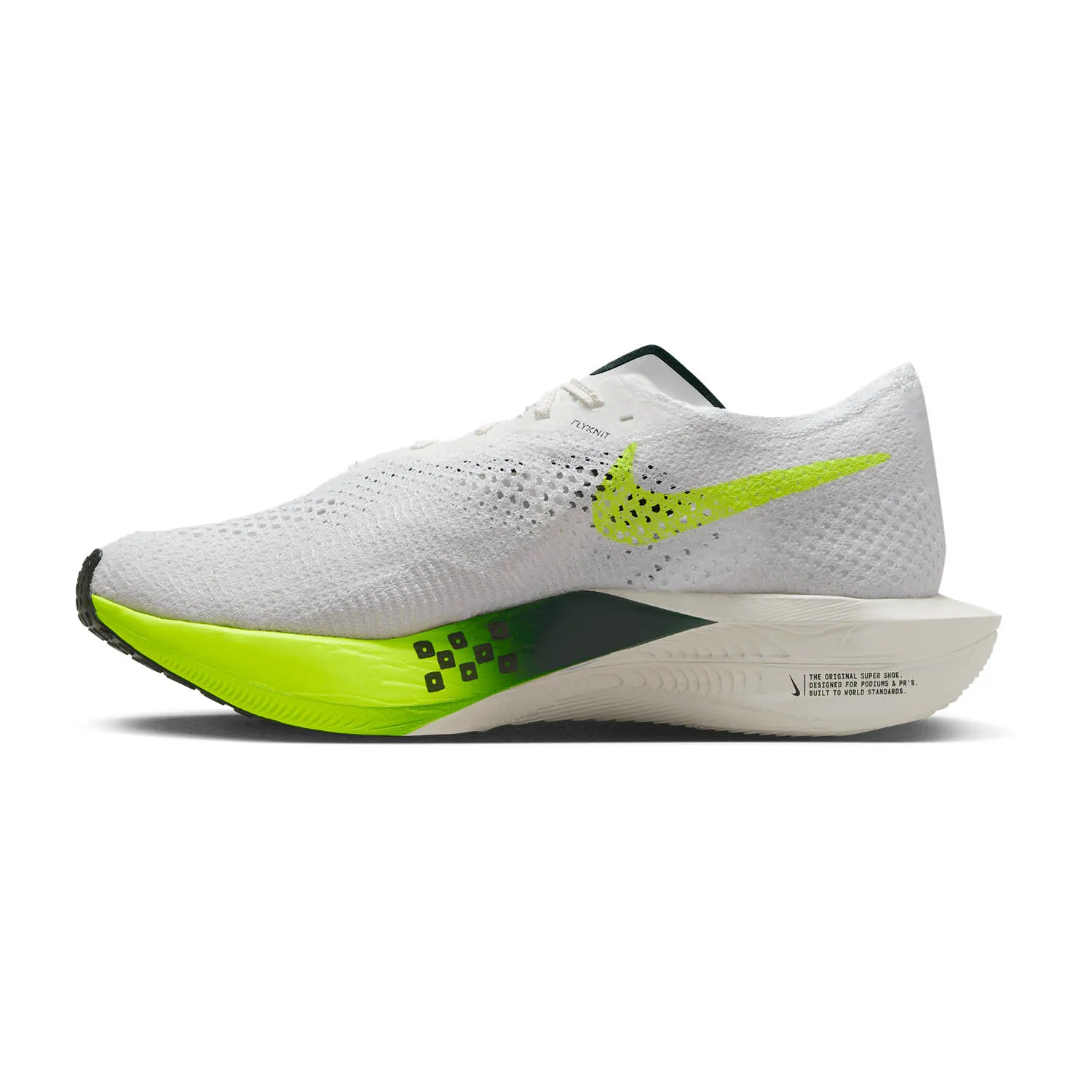 Nike ZoomX Vaporfly Next% 3  White/Pro Green/Volt/Sail