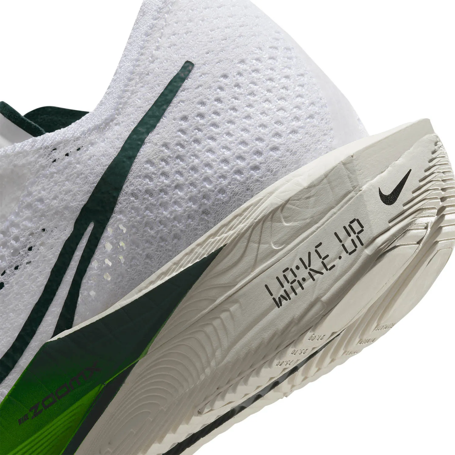 Nike ZoomX Vaporfly Next% 3  White/Pro Green/Volt/Sail