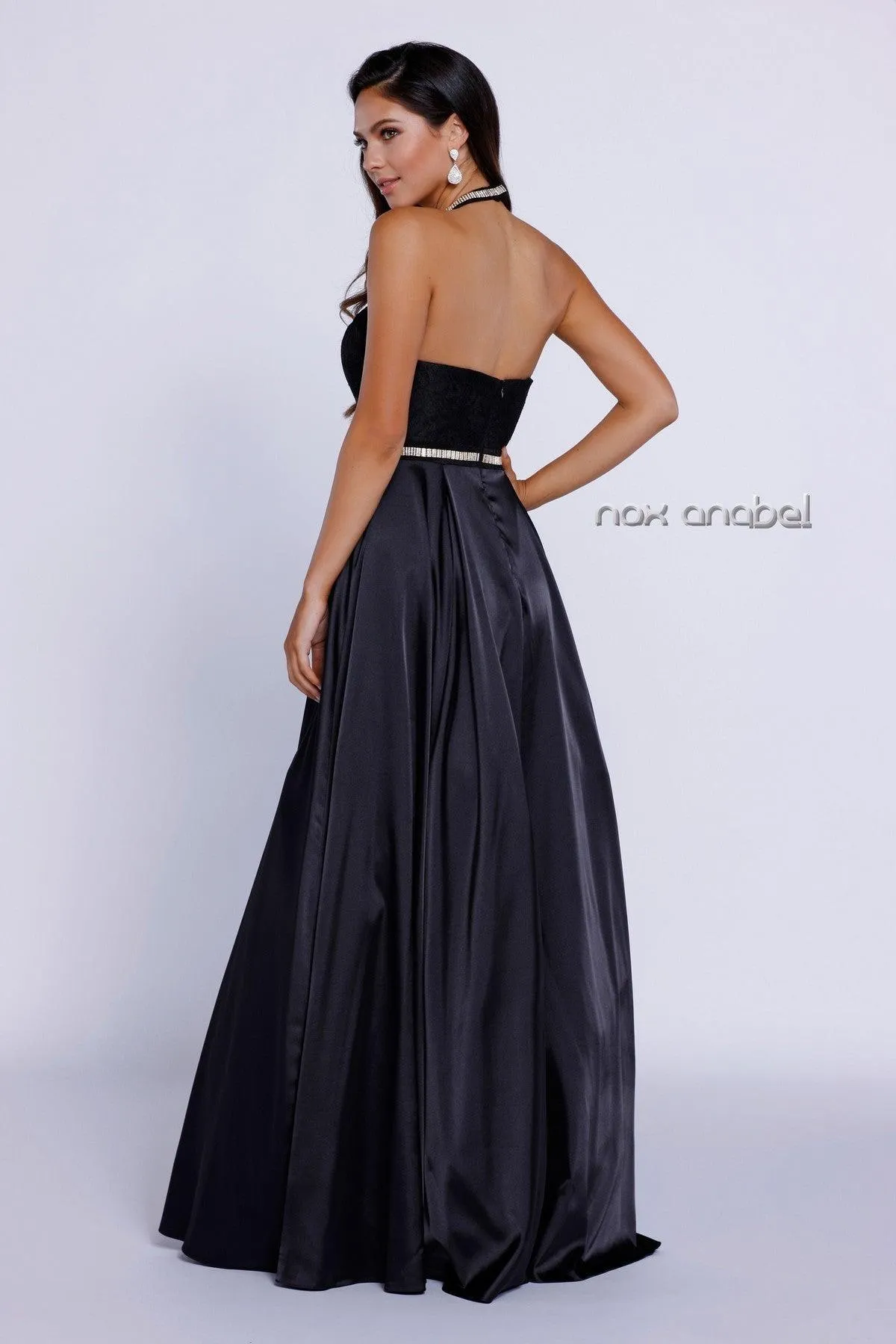 Nox Anabel 8198 Long Sleeveless Evening Gown