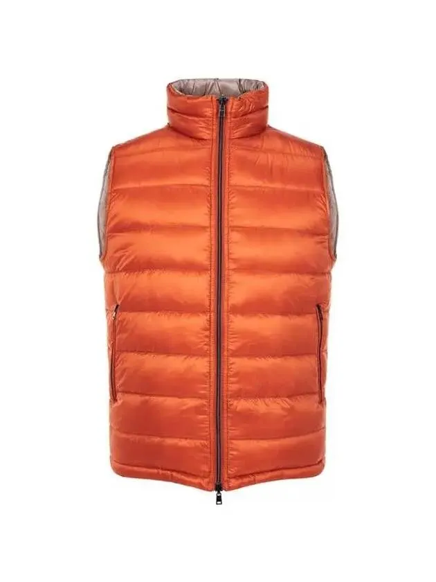 Overseas Station Season Big Chance 8 18 Men s Reversible High Neck Goose Down Padding Vest Orange 271529