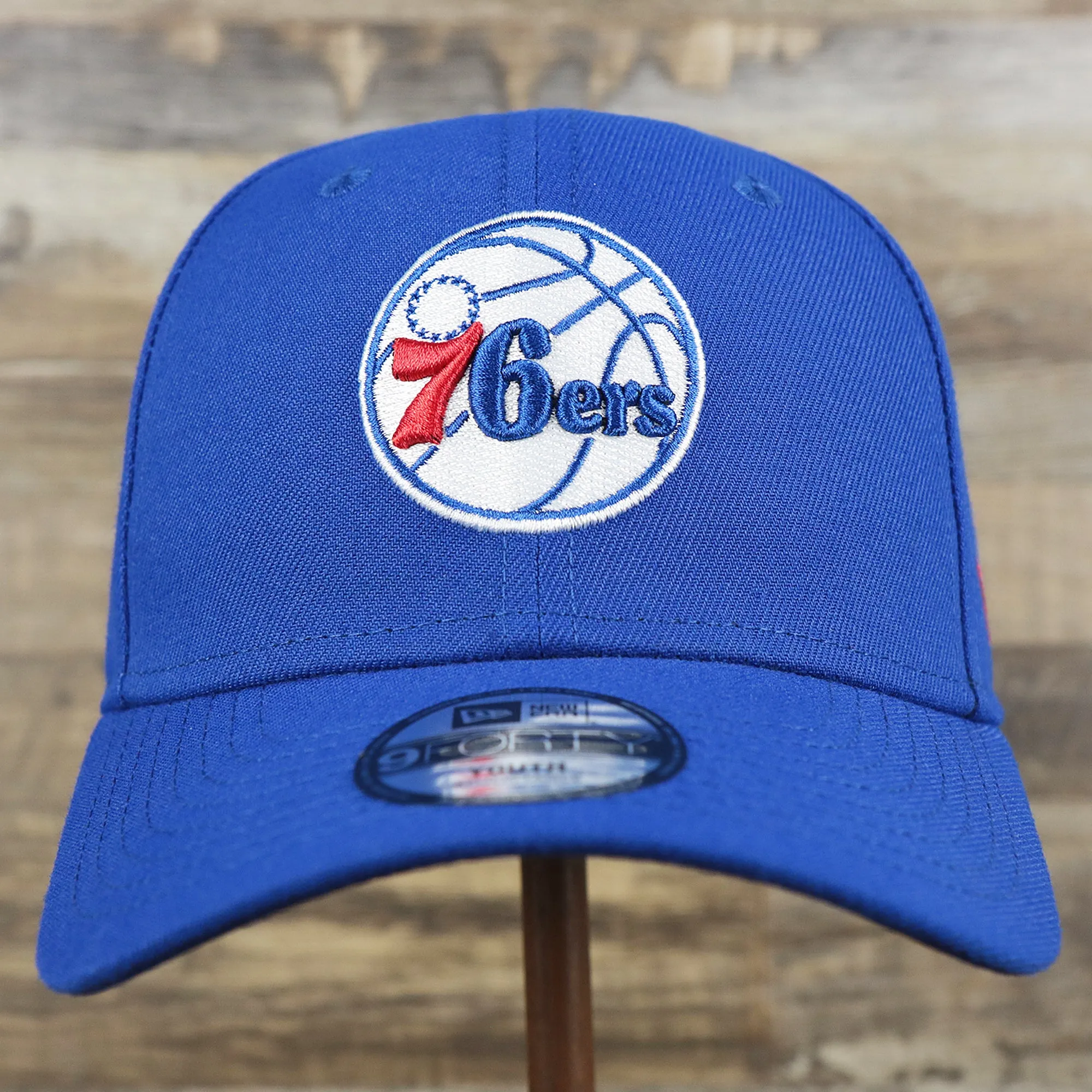 Philadelphia 76ers Blue Adjustable Youth 9Forty Dad Hat