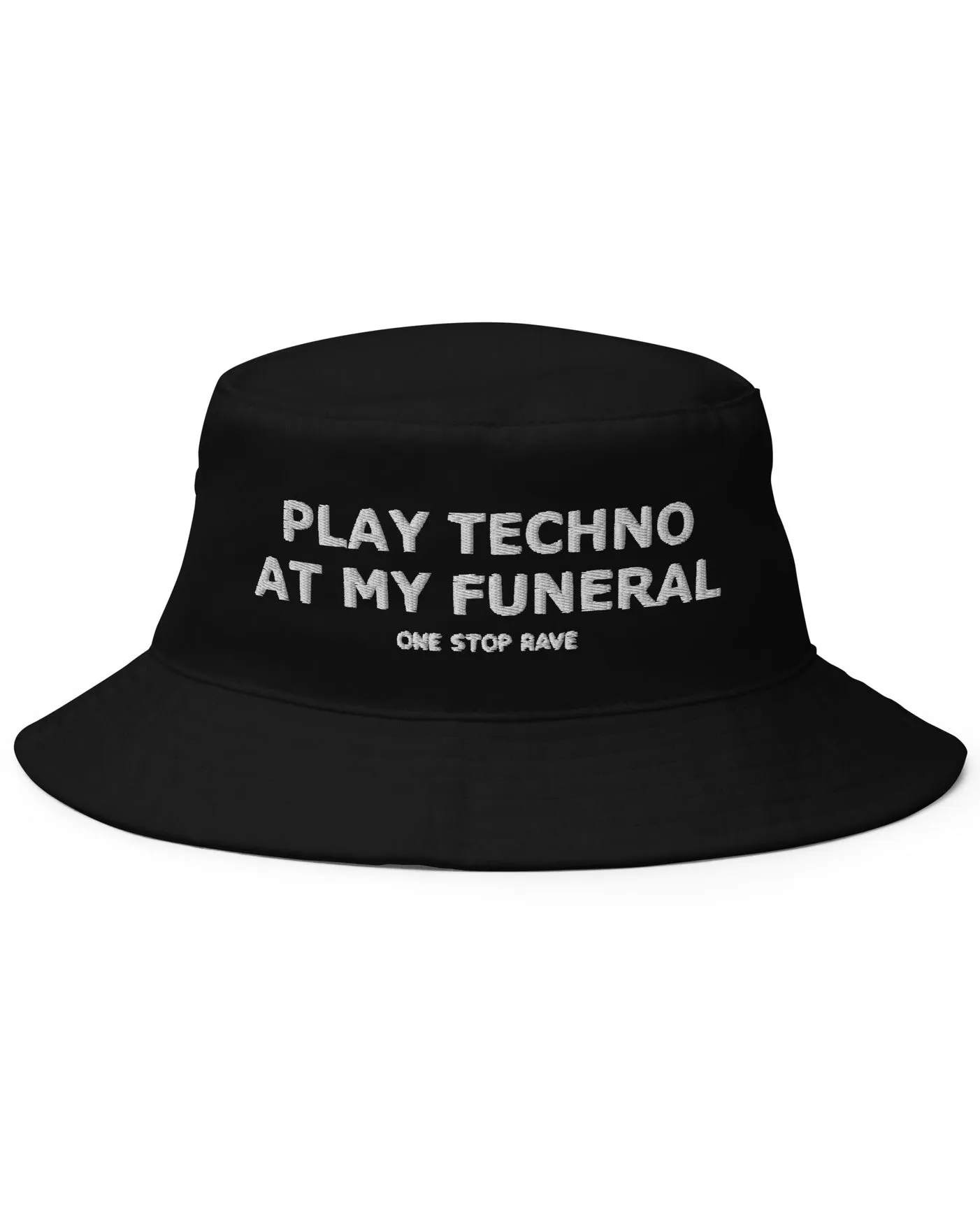 Play Techno At My Funeral Bucket Hat