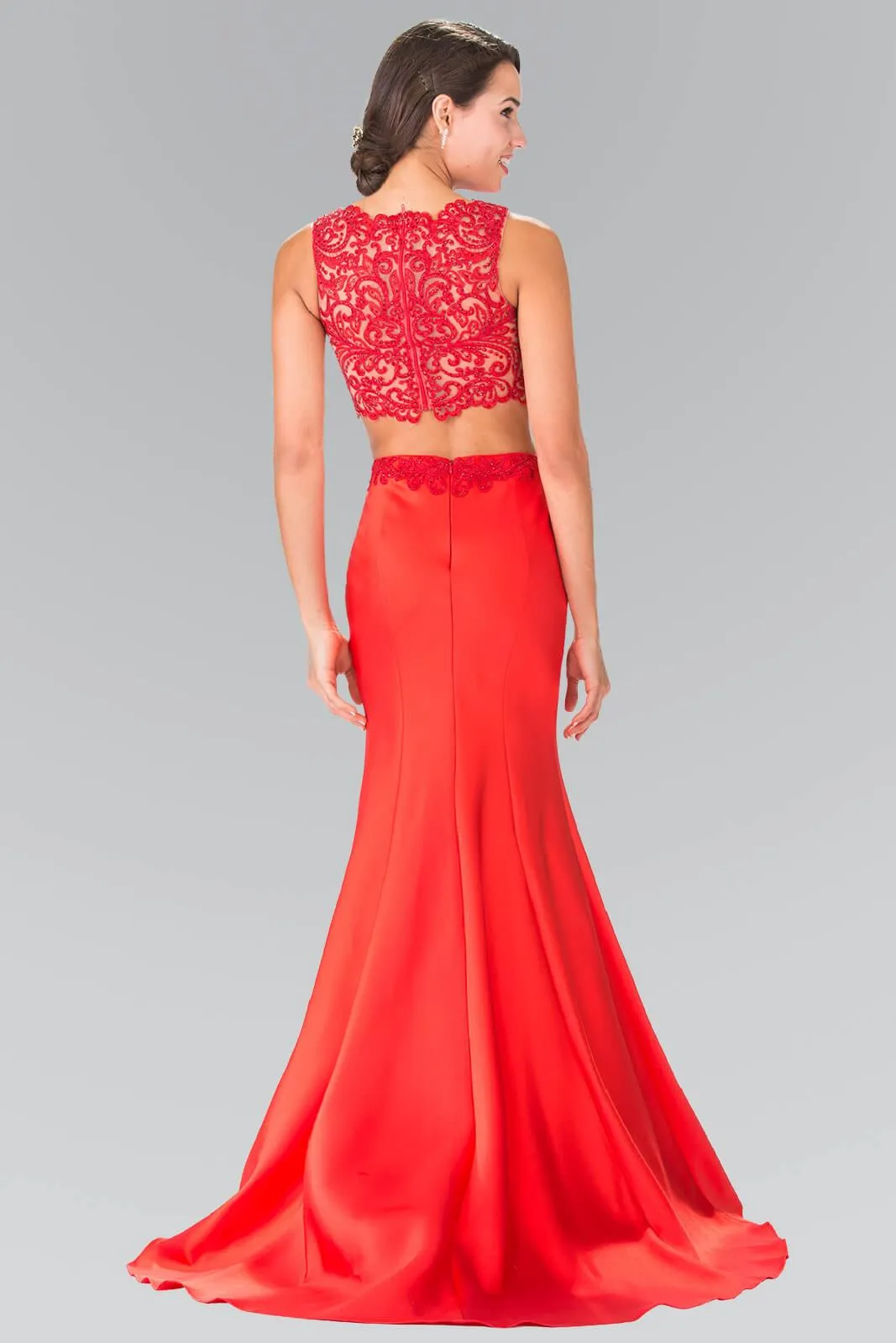 Prom 2 Piece Trumpet Homecoming Evening Long Gown