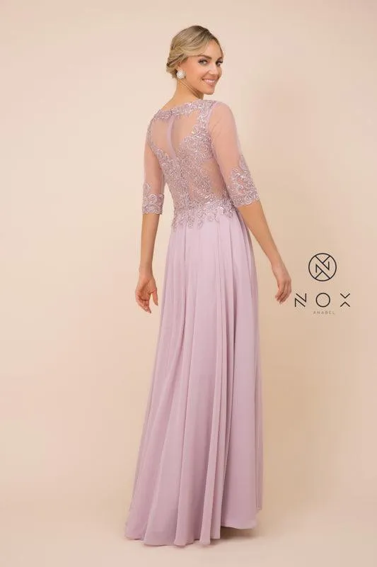 Prom Long Dress Evening Long Sleeve Gown