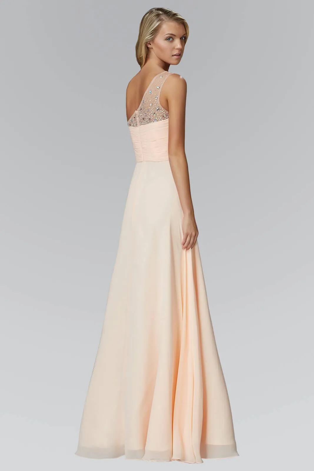 Prom Long Dress One Shoulder Evening Gown Sale