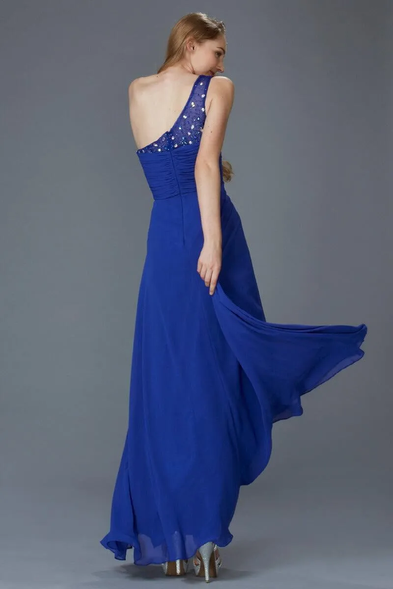 Prom Long Dress One Shoulder Evening Gown Sale