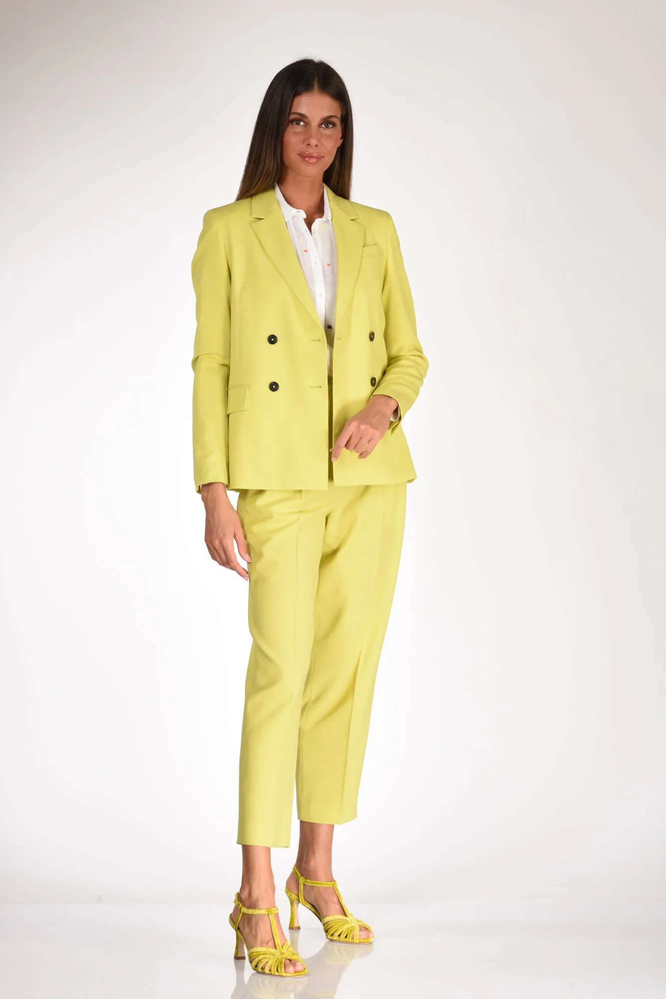 P.s. Paul Smith Blazer Doppiopetto Giallo Donna