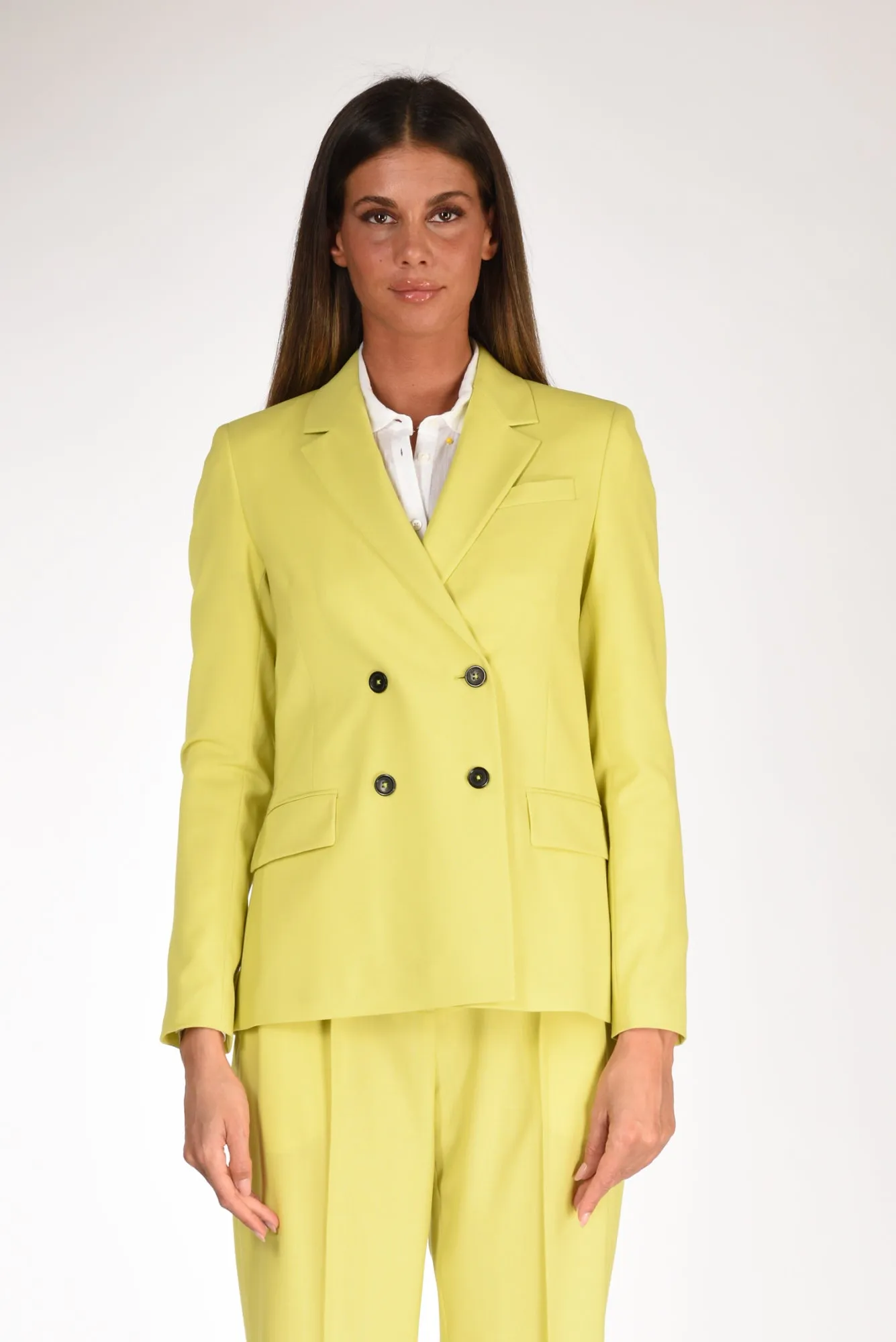 P.s. Paul Smith Blazer Doppiopetto Giallo Donna