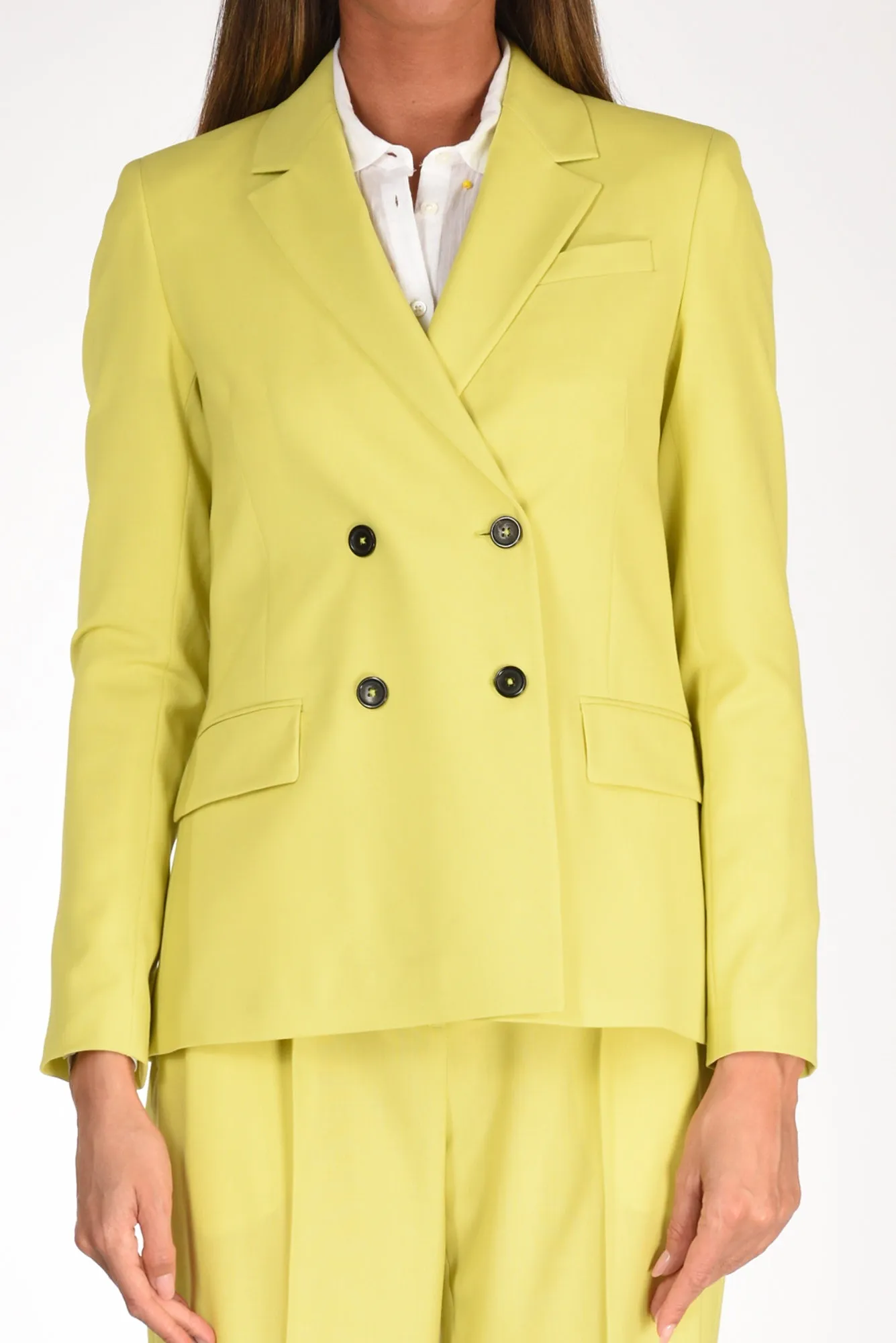 P.s. Paul Smith Blazer Doppiopetto Giallo Donna