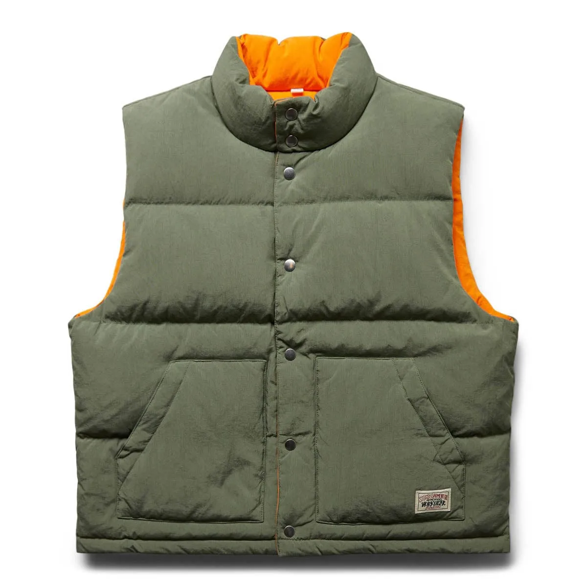 REV. DOWN WORKGEAR VEST OLIVE | Bodega