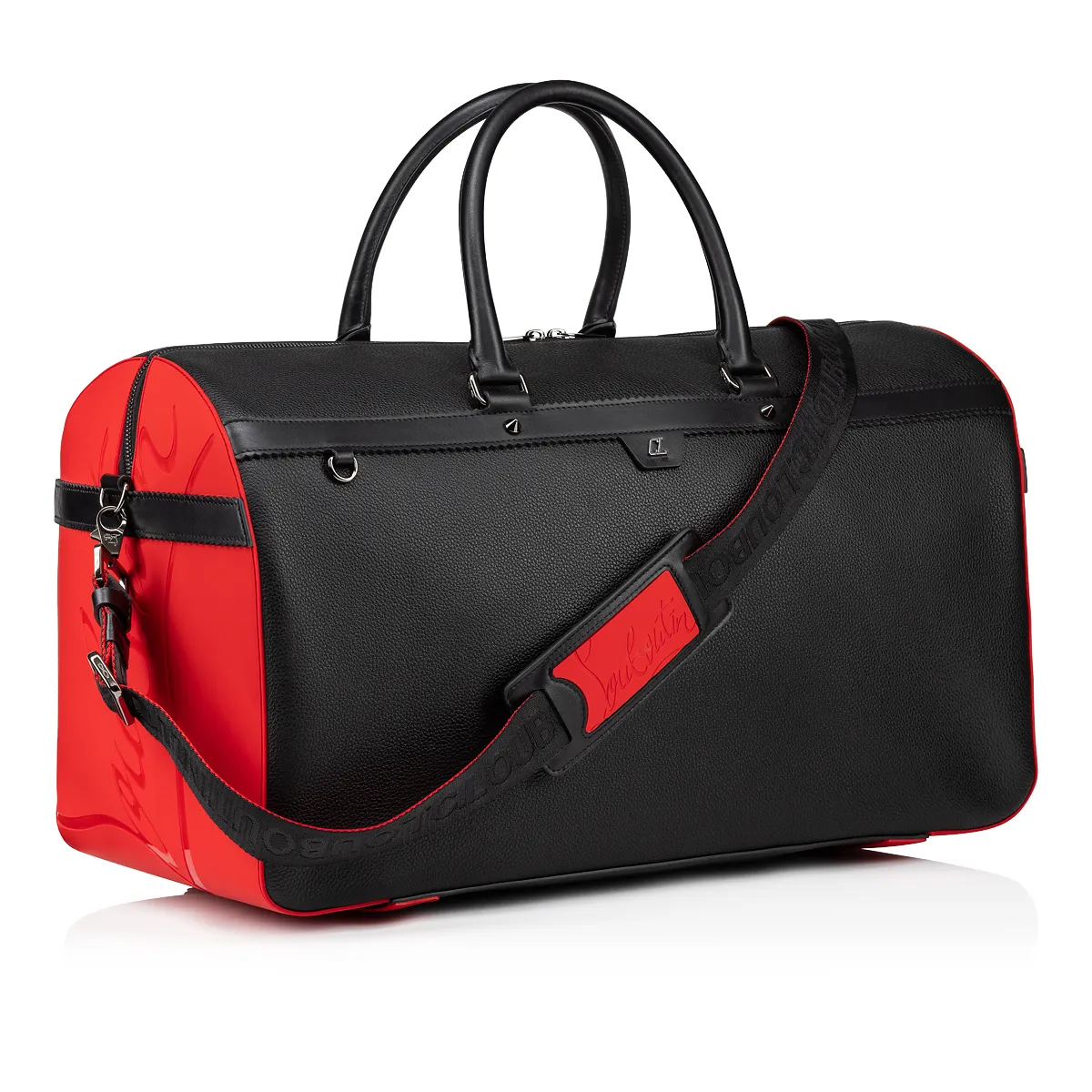 Ruisbuddy Duffle bag - Grained calf leather and rubber - Black