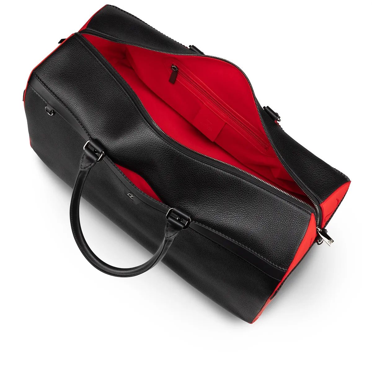 Ruisbuddy Duffle bag - Grained calf leather and rubber - Black