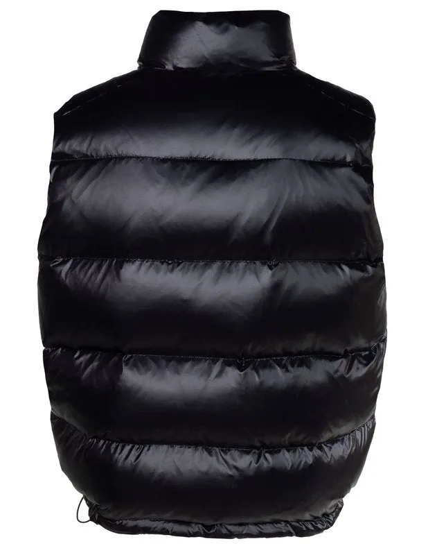 Schott N.Y.C NYLON DOWN FILLED VEST MENS -BLACK