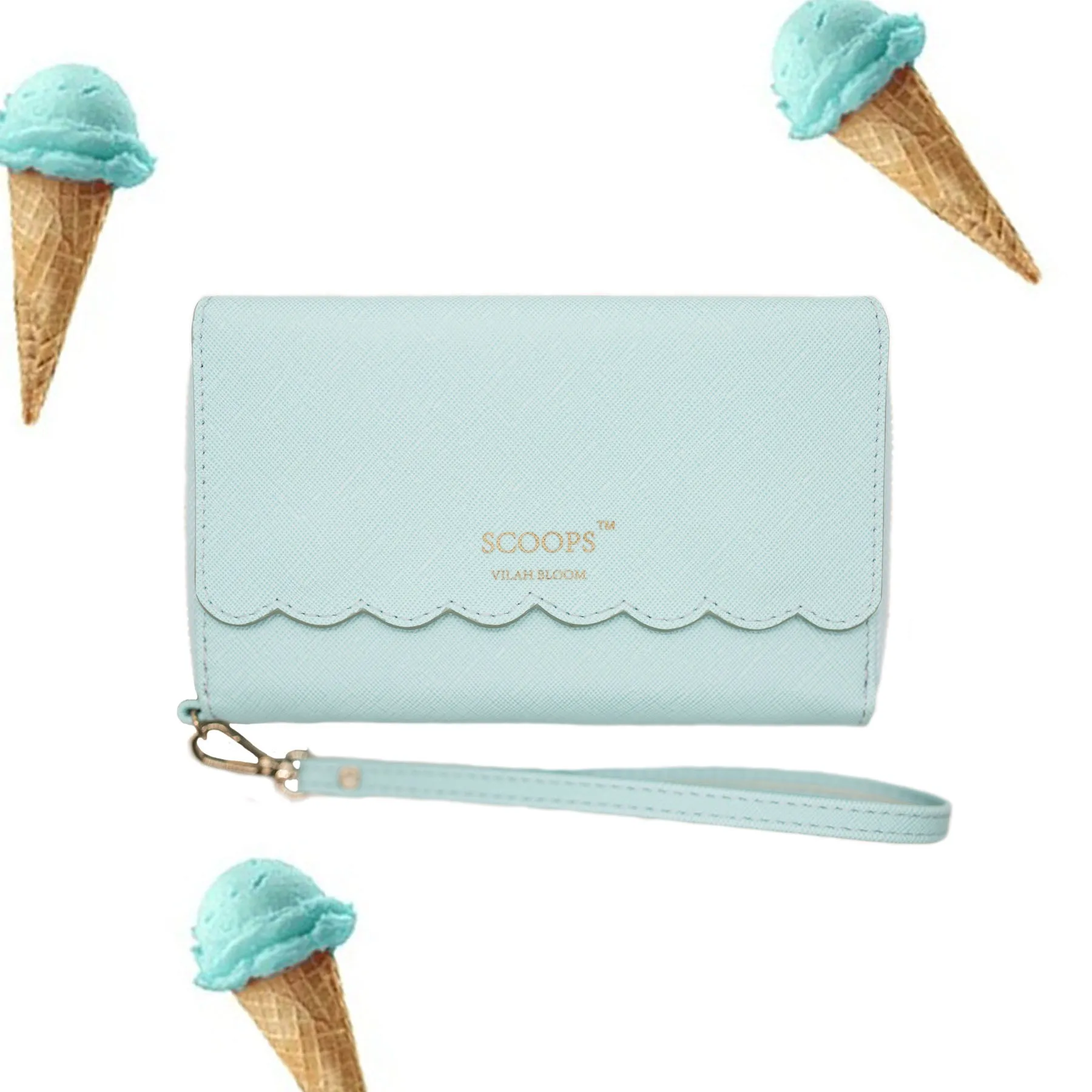 Scoops Wipes Wallet- Once in a Blue Moon