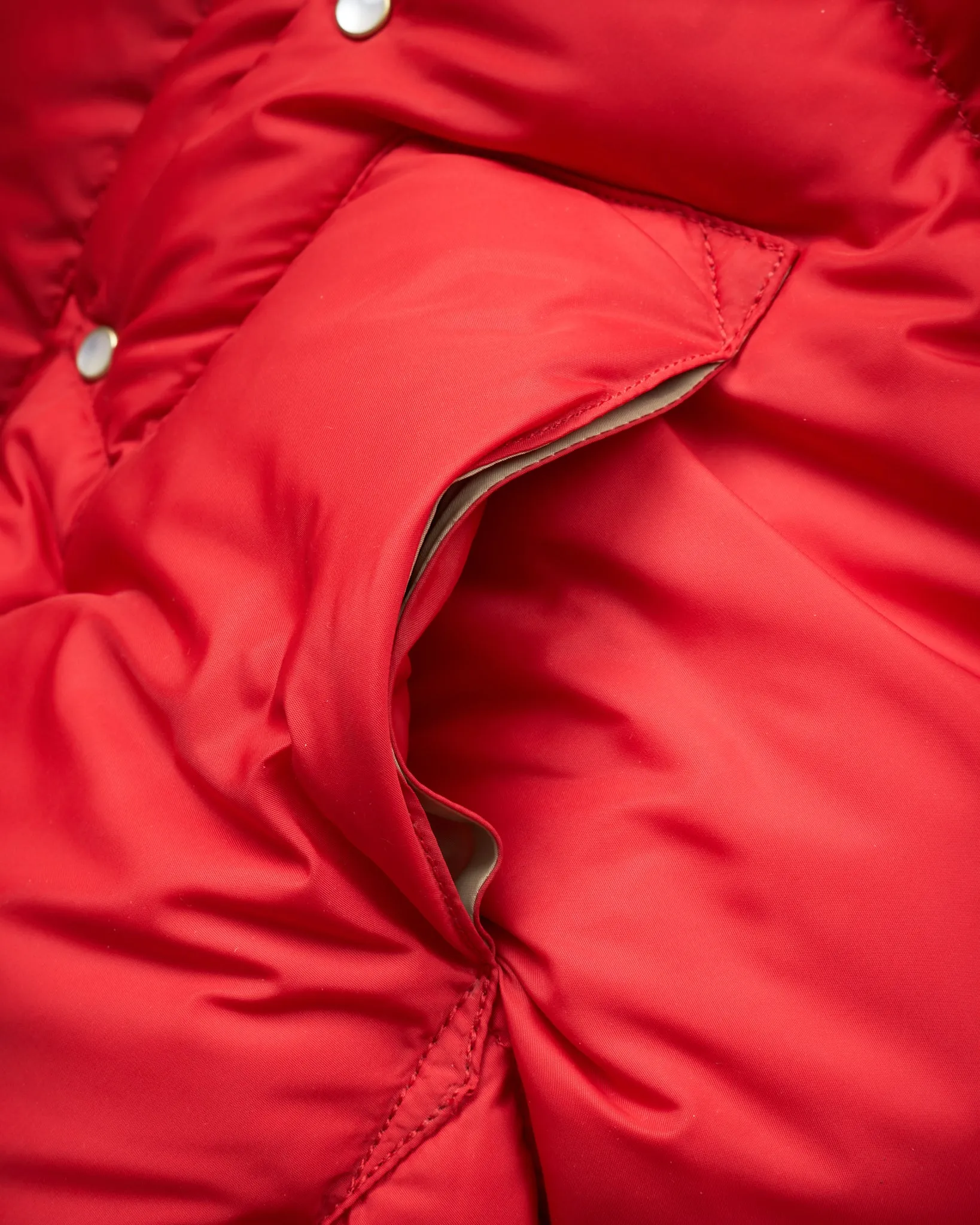 Second Hand Rocky Mountain Featherbed Nylon Christy Down Jacket Red Size 40