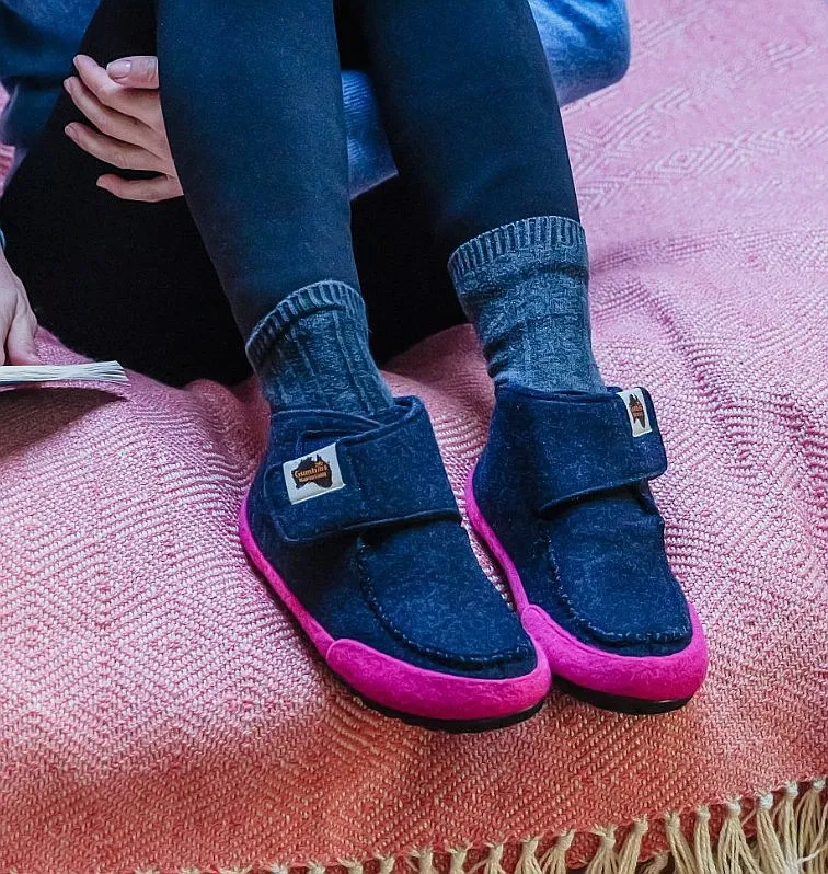 shoes Gumbies Quokka - Navy/Pink