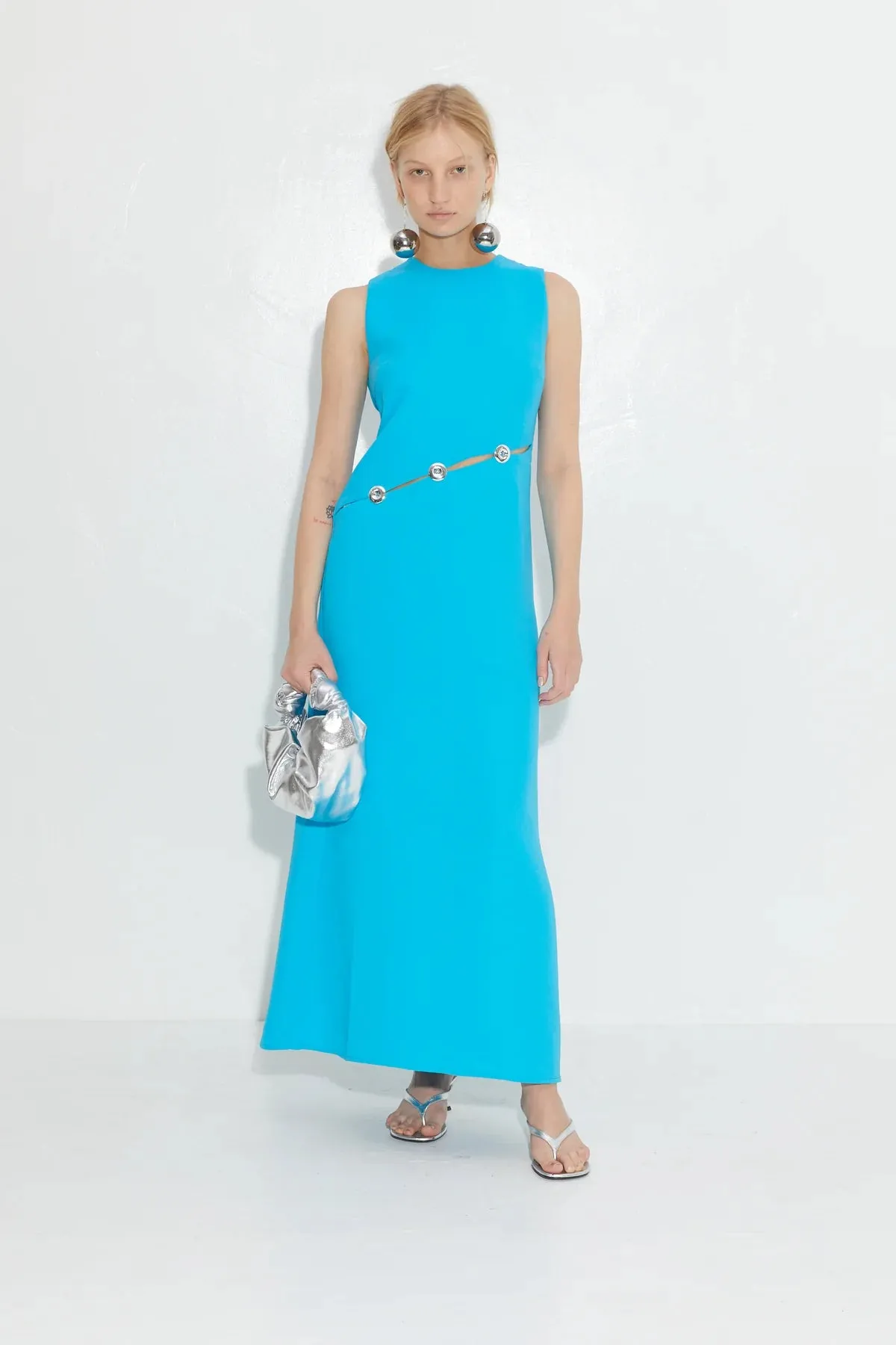 Simon Miller - Simm Sleeveless Crepe Dress - Blue Lagoon