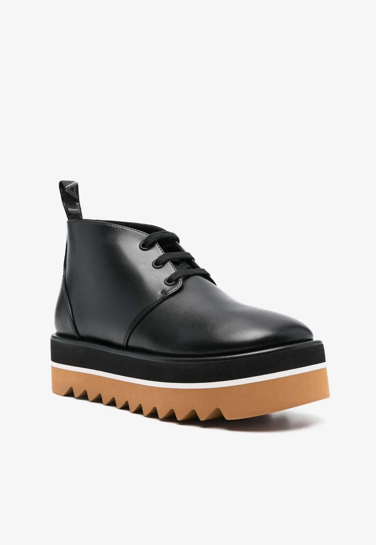 Sneak-Elyse Faux Leather Desert Boots