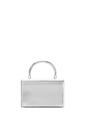 Staud Arc Evening Bag in Chrome