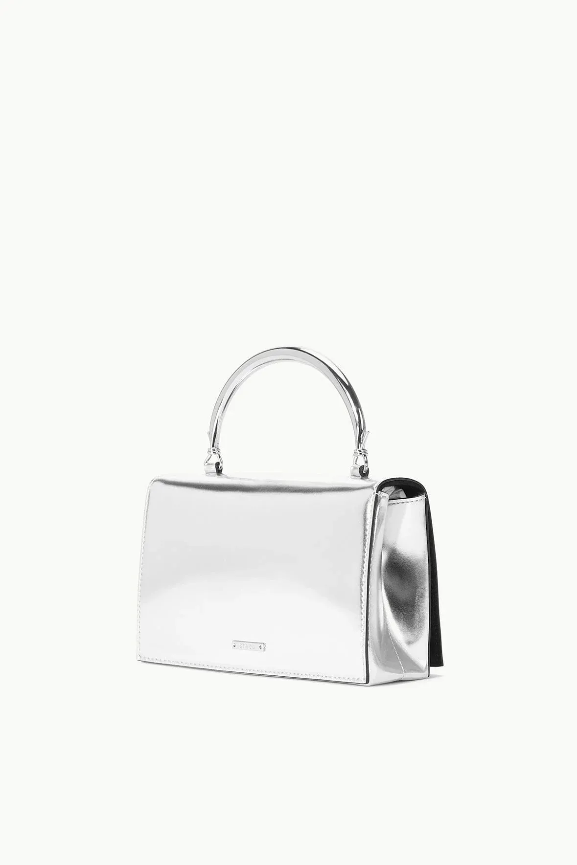 Staud Arc Evening Bag in Chrome