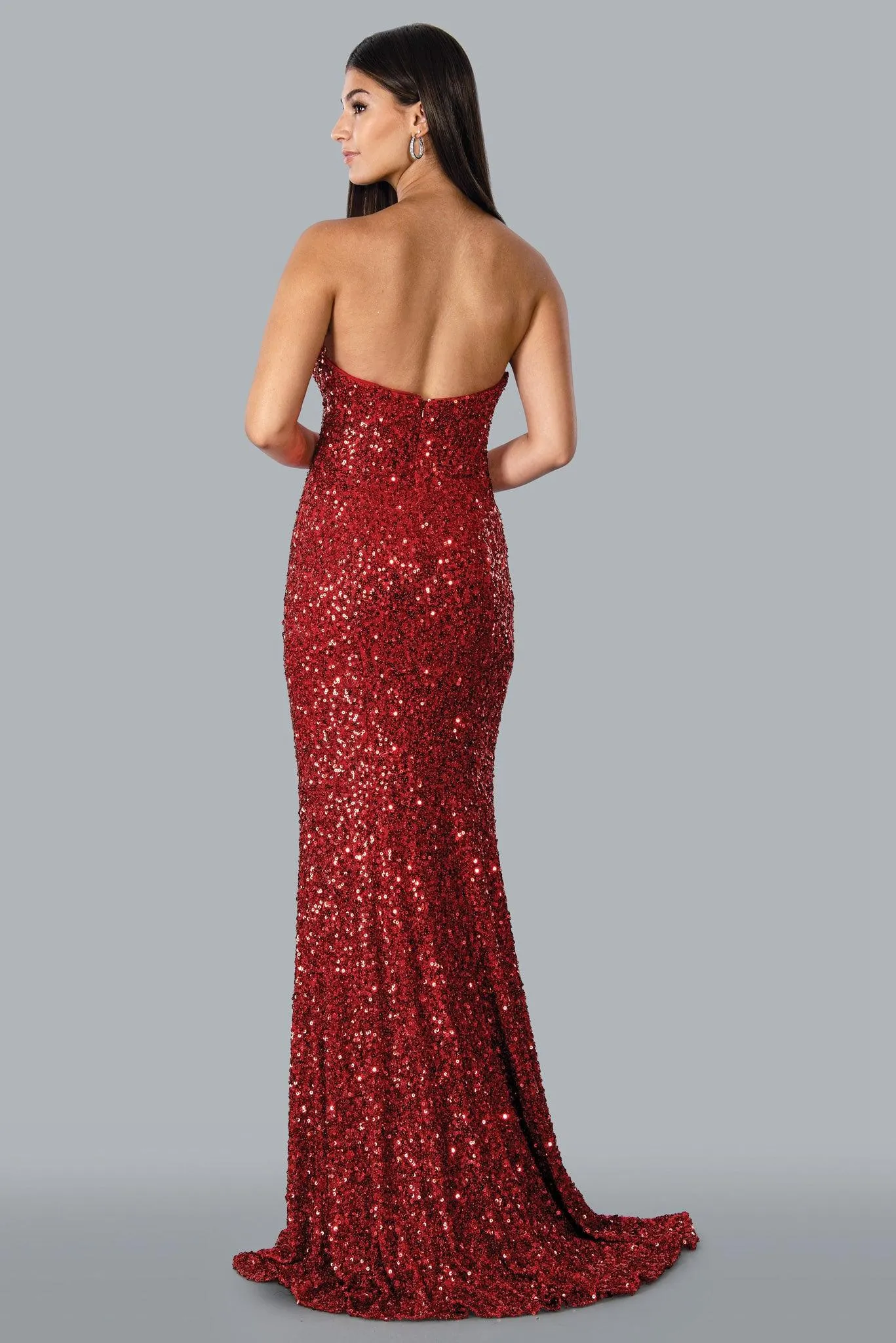 Stella Couture 23130 Sexy Strapless Long Evening Gown