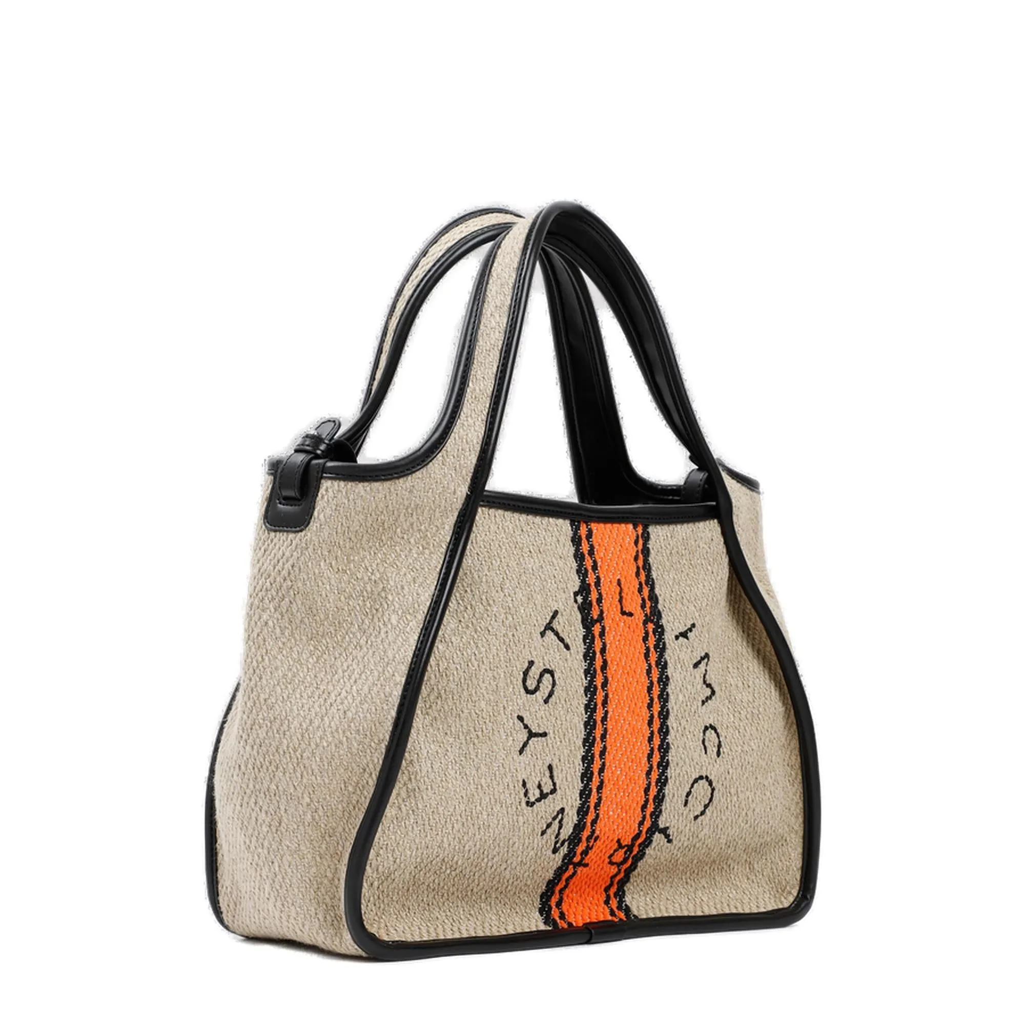 Stella McCartney Logo Embroidered Color-Block Tote Bag