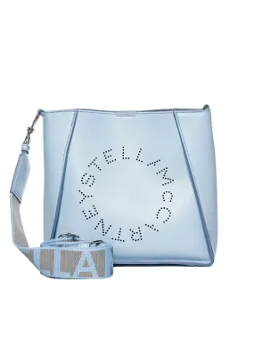 Stella McCartney Logo Perforated Shoulder Bag