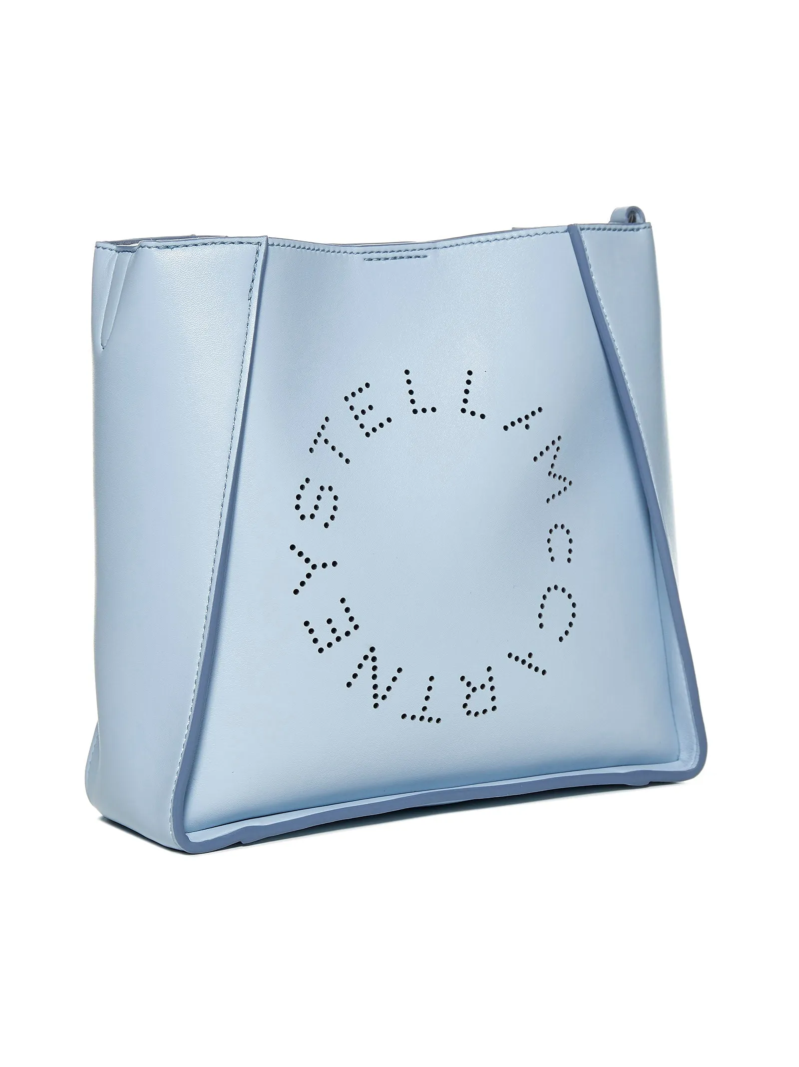 Stella McCartney Logo Perforated Shoulder Bag