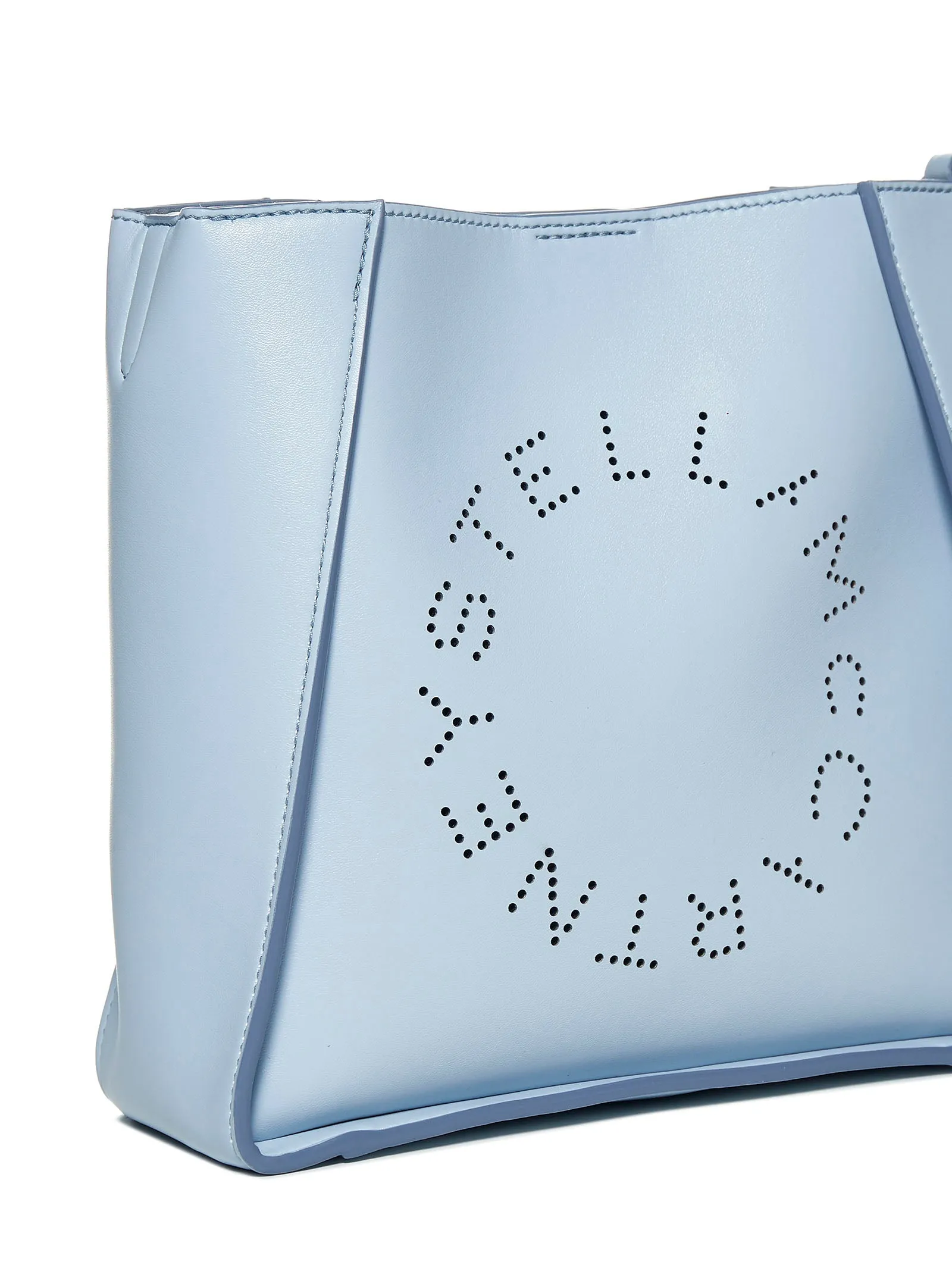 Stella McCartney Logo Perforated Shoulder Bag