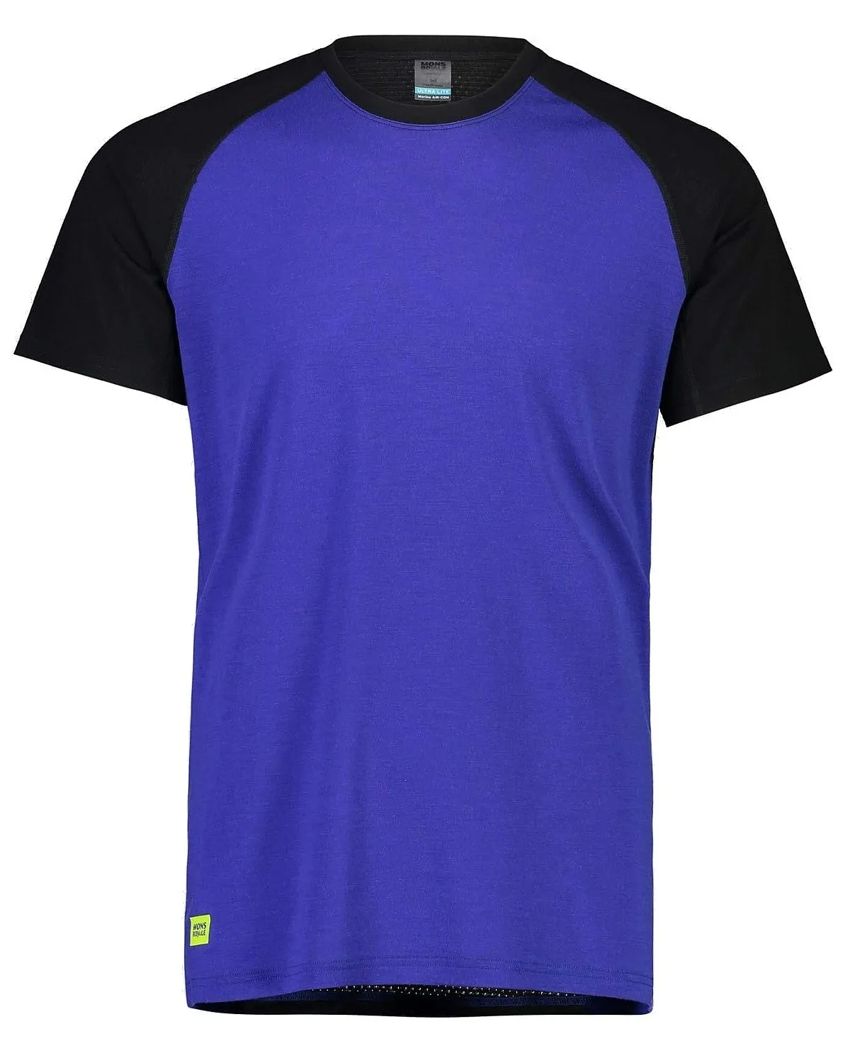 T-Shirt Mons Royale Temple Tech - Ultra Blue/Black - men´s