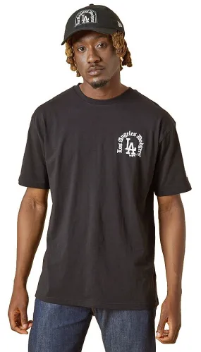 T-Shirt New Era Seasonal O E Front Os MLB Los Angeles Dodgers - Black - men´s