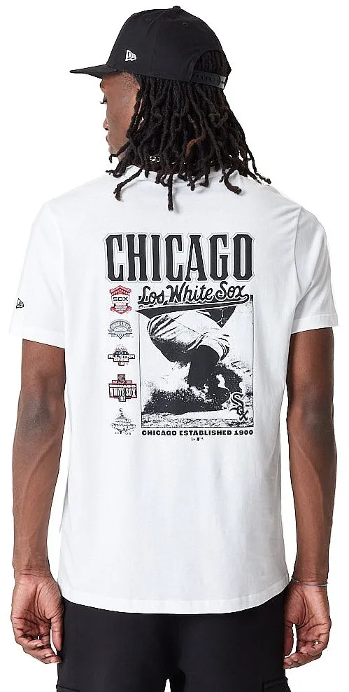 T-Shirt New Era Team Graphic BP MLB Chicago White Sox - White/Black - men´s