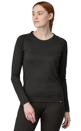 T-Shirt Patagonia Capilene Midweight Crew LS - Black - women´s