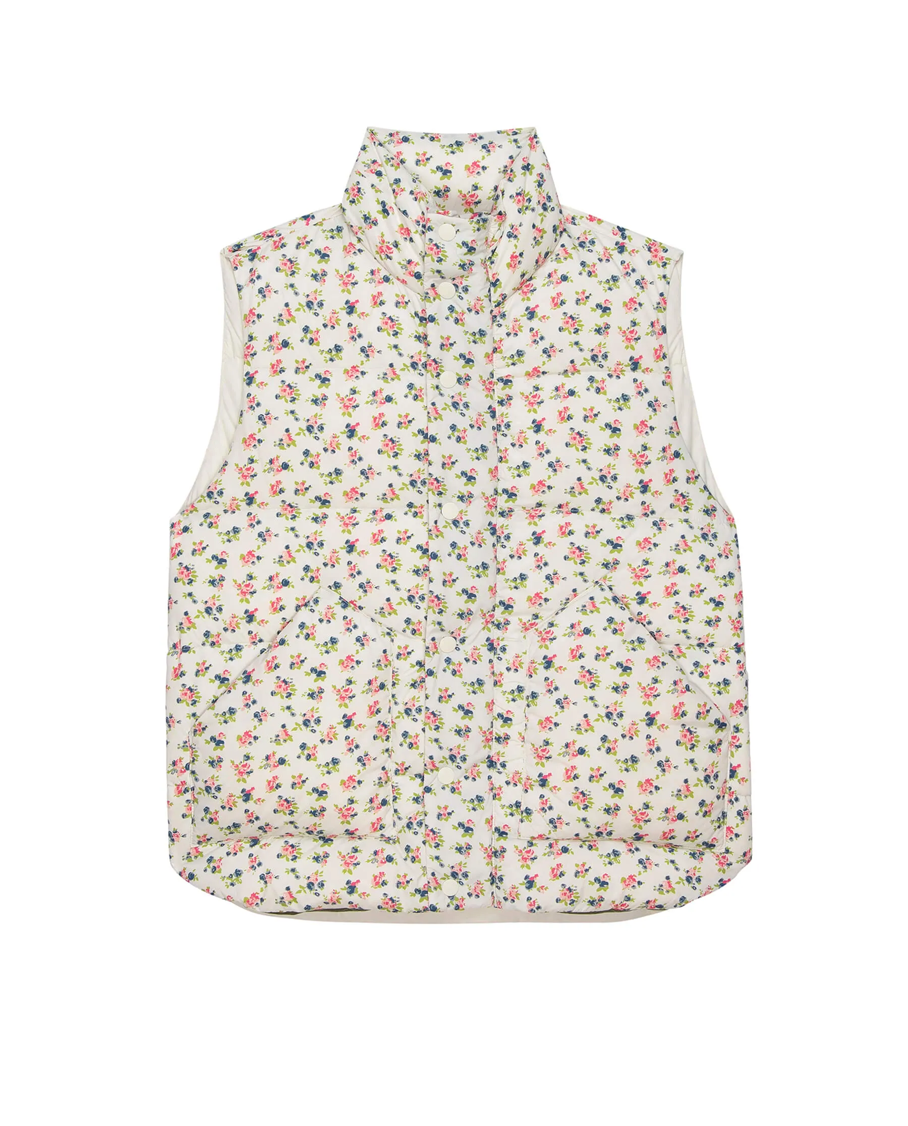 The Down Polar Vest. -- Snowdrift Floral