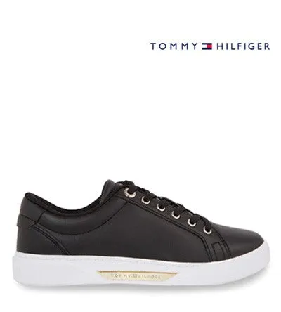 TOMMY HILFIGER COURT SNEAKER GOLD