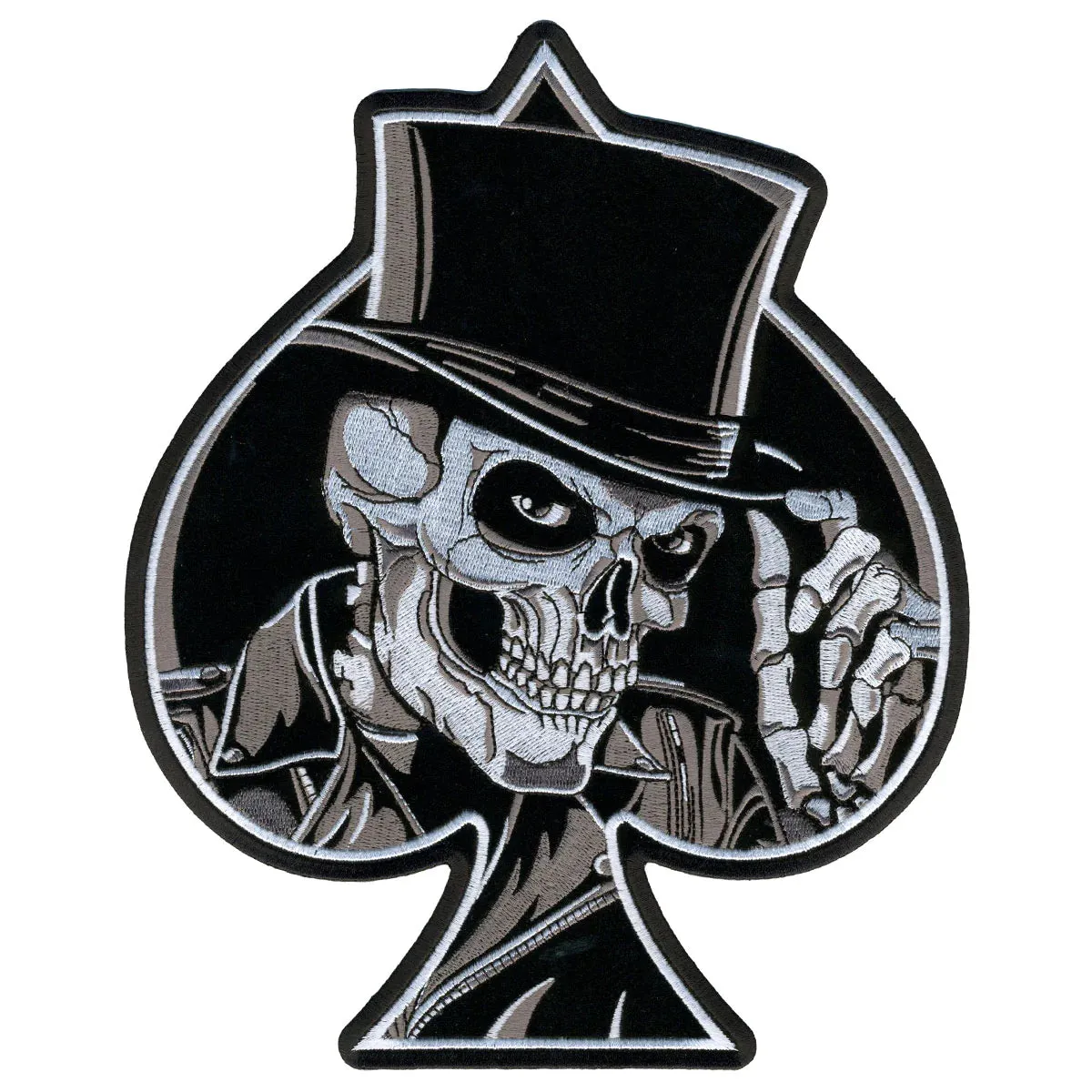 Top Hat skull in spade