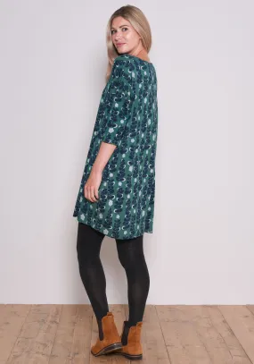 Trailing Flower Jersey Dress