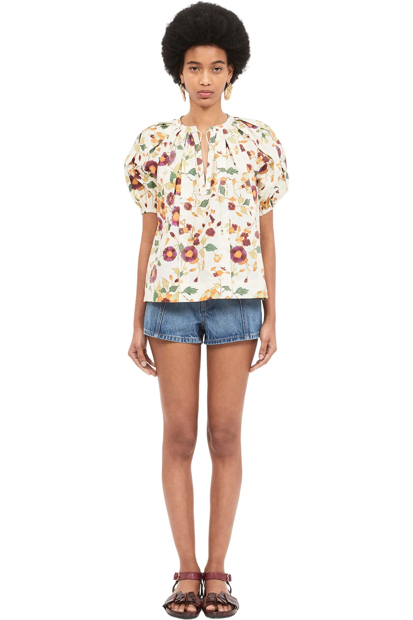 Ulla Johnson Loli Top in White Iris